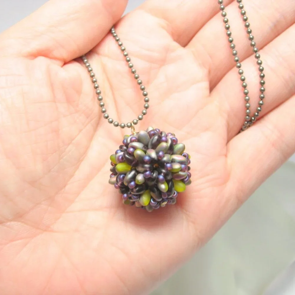 Handwoven Beaded bead necklace